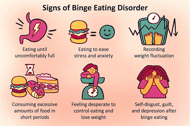 That overeating can be a disorder